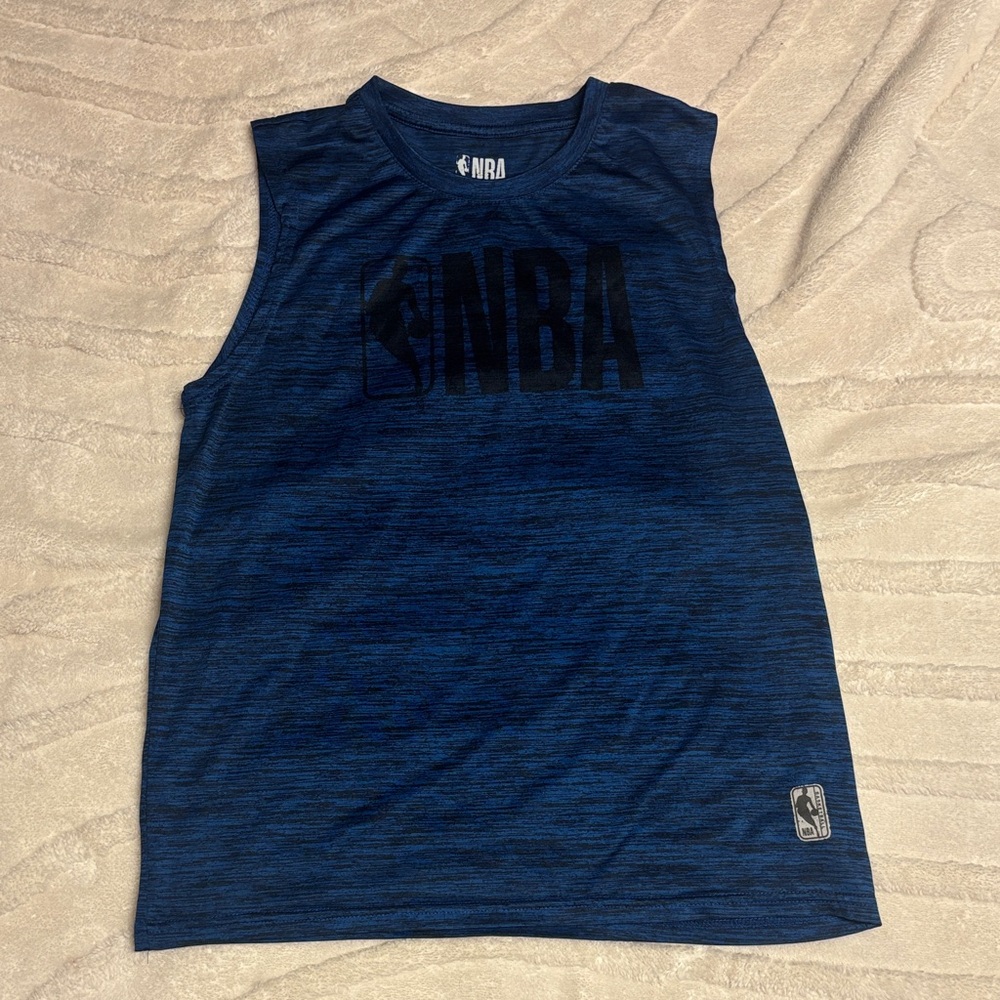 NBA Athletic Tank Top - Dark Blue with Black Logo